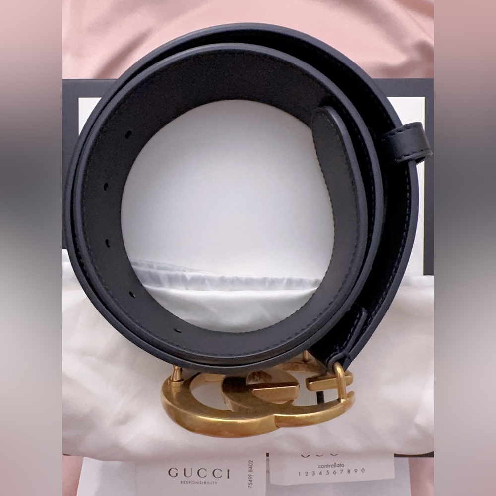 Authentic Gucci GG Marmont wide belt 70/28 - Picture 6 of 13